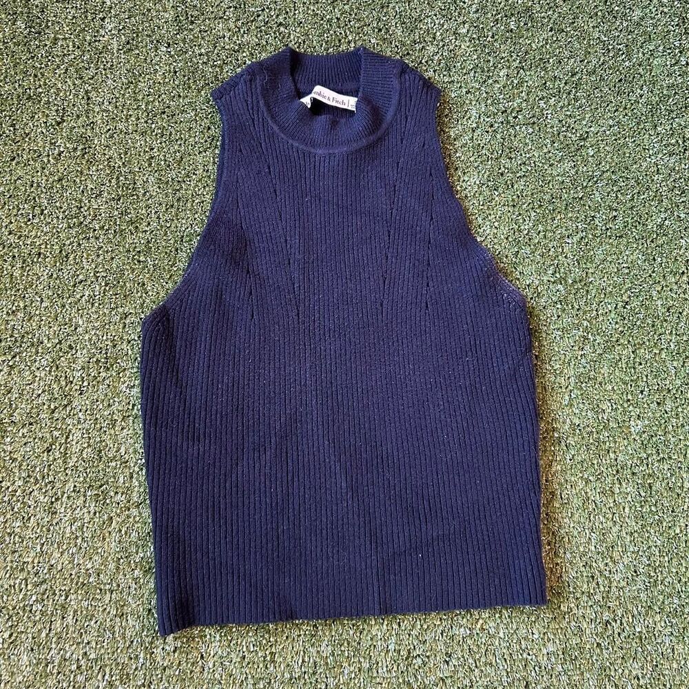 Abercrombie-fitch Women's Navy and Black Jumper